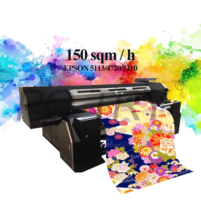 Roll to roll belt-conveying pigment printing machine disperse dyes for polyester