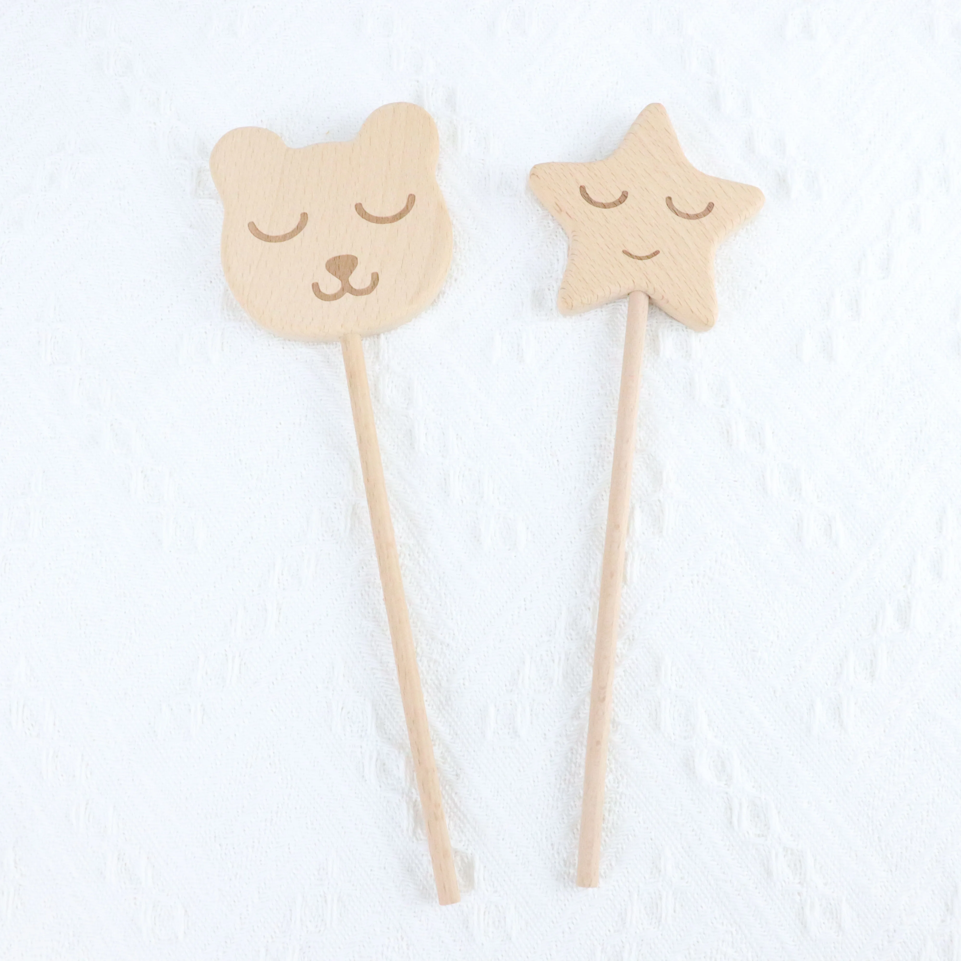 Customized Logo Fairy Accessories Art Crafts Princess Stick Christmas Unfinished Natural Kids Wood Star Magic Wand