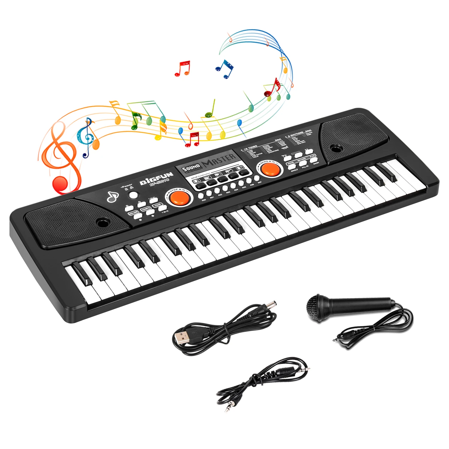 Kids Learning Education Toy Usb Powered Record And Play Function Electronic Piano Keyboard Musical Instrument