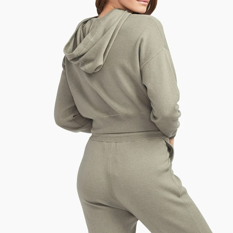 Однотонный женский пуловер для тренировок, лучшее качество, пуловер для спортзала, укороченная толстовка с капюшоном, Свитшот