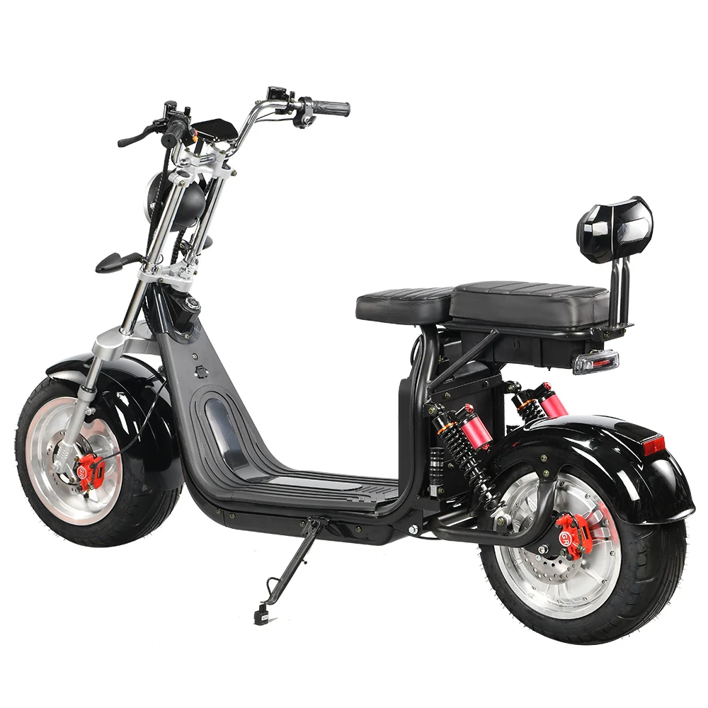 2023 best christmas gift 4000w 1500w 60v 12ah 20ah electric city coco scooter with double seat,mirrors and Big Round Headlight