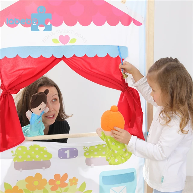 TikTok Hot Family Theater and Puppets Plush Toys Baby Soothing Toys