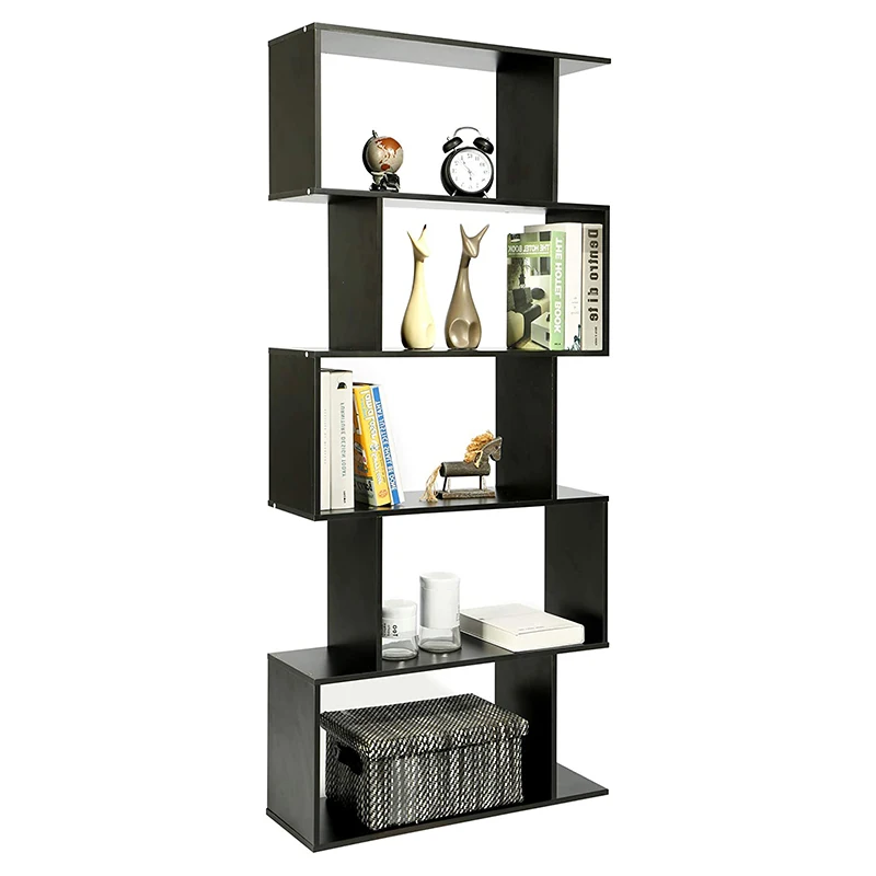 Modern style multilayer living room shelves bookcase mdf bookshelves