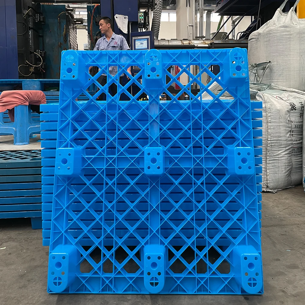 manufacturer industrial Euro blue plastic pallets for sale