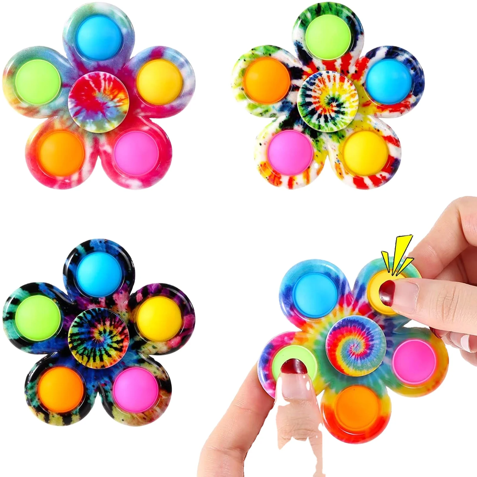 Gifts 2021 ideas Pop-it Fidget  Kids Fidget Toy Hobbies Kids Fidget Spinner Reliever Educational Toys Bulk