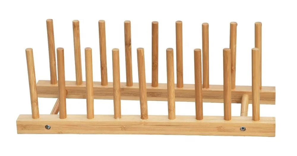 Eco-friendly Bamboo Kitchen Dish Drying Rack