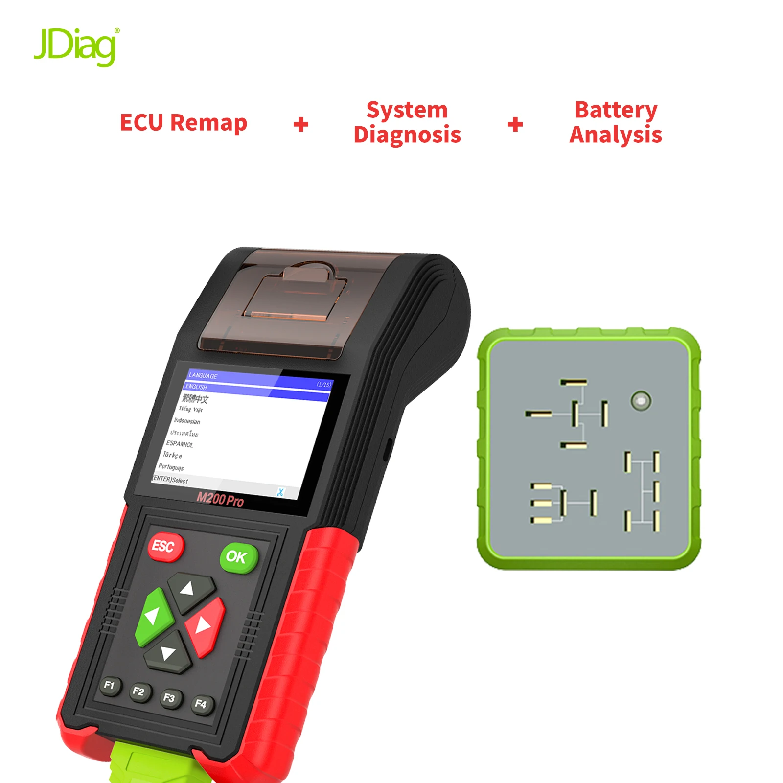 In sale JDiag M200 Pro Motorcycle Diagnostic OBD2 Scanner Battery Tester Motoscan For BMW Yamaha Kawasaki Honda PK Jdiag M200