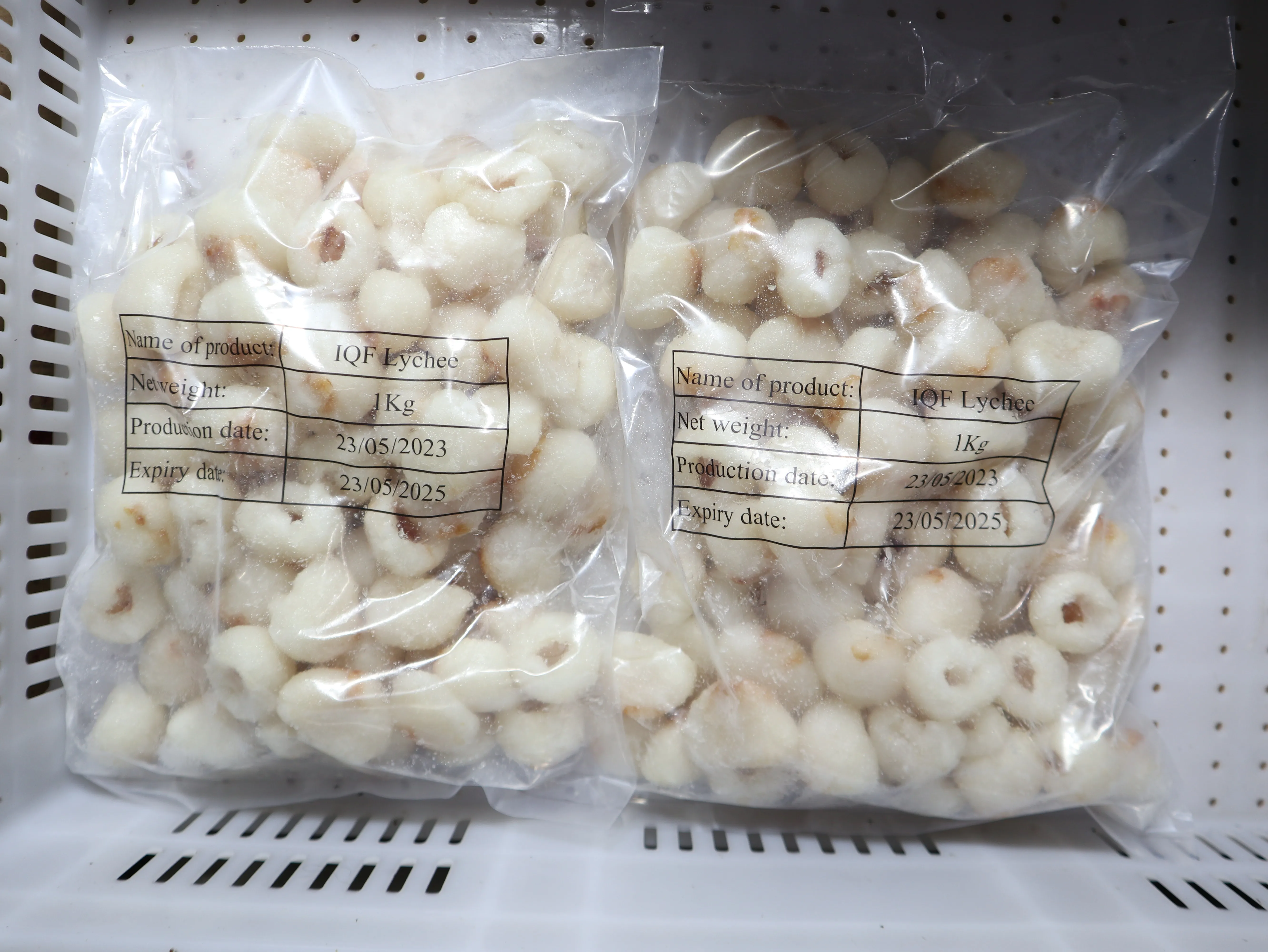 Новое поступление сертифицированный BRC HACCP IQF замороженное фруктовое мясо личи очищенное