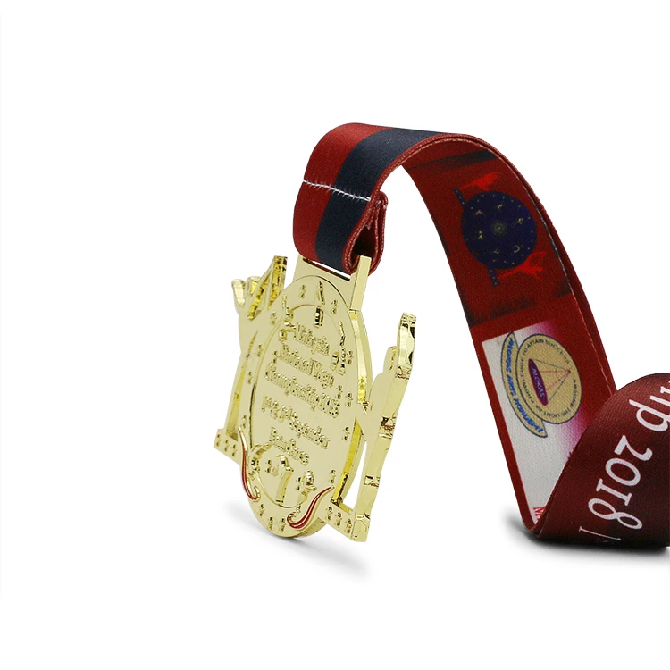 Wholesale Cheap Design Your Own Blank Zinc Alloy 3D Gold Award Marathon Running Custom Metal Sport Medal