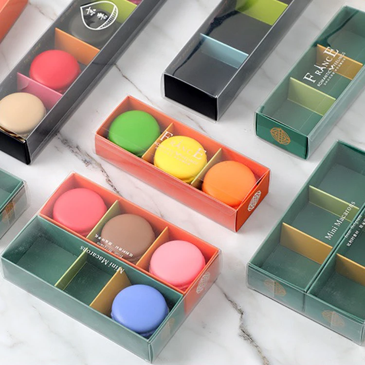 12 inch luxury clear macaron paper packaging box 2022 New design