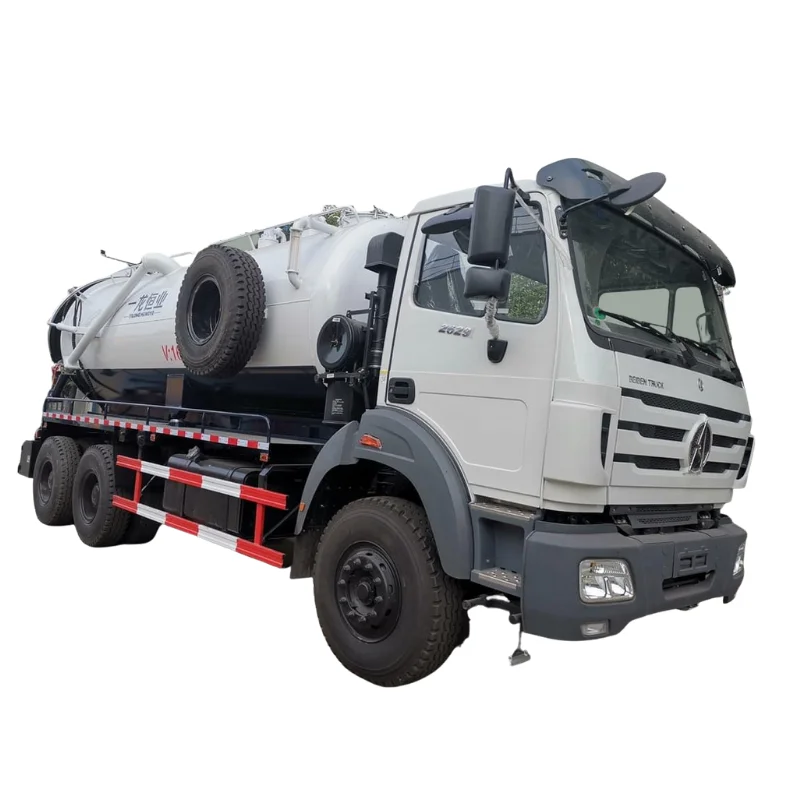 Хорошая цена 16 кубических метров BEIBEN 6*4 LHD RHD вакуумный насос для сточных вод всасывающий резервуар канализационная система