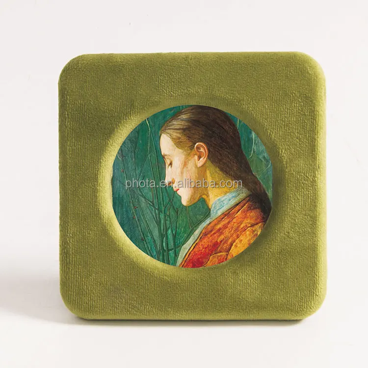 PHOTA Wooden with Velvet Picture Frame