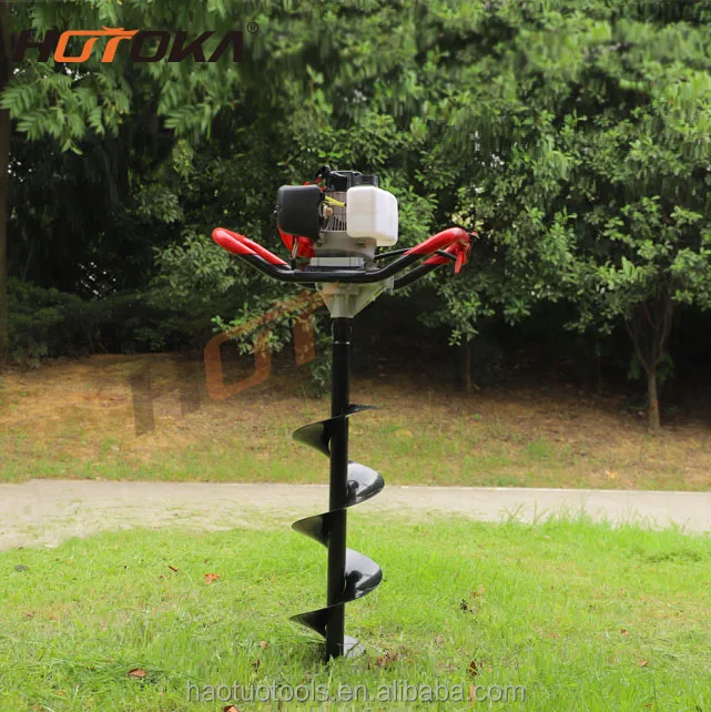 HOTOKA deep hole digger machine 2 stroke 4 stroke 52cc Gasoline Earth Auger Ground Drill Hole Digger Machine