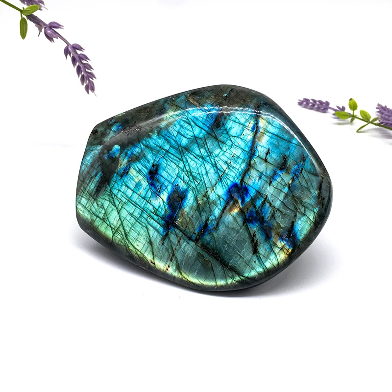 Natural High Quality Wholesale Top Quality Polished Labradorite Stone for Gift Labradorite Freeform for Sale