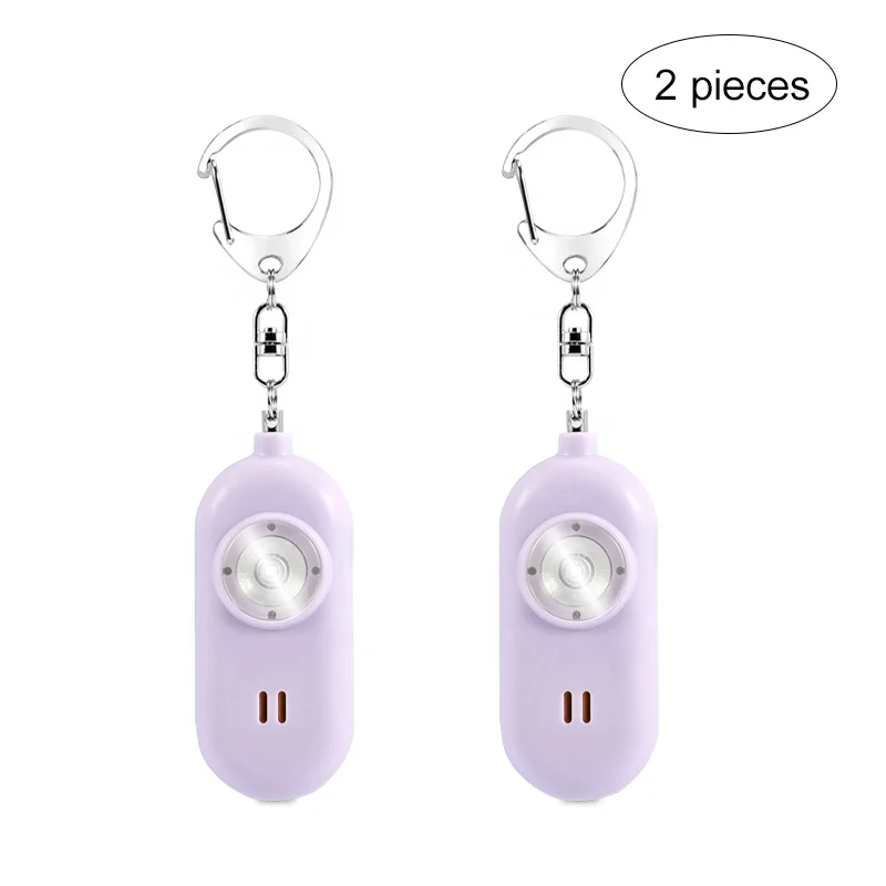 2 Pack Self Defense Alarm Kit Defence Vendors Set Survival Women Supplies Safety Defensive Keychain Personal Safety Alarm