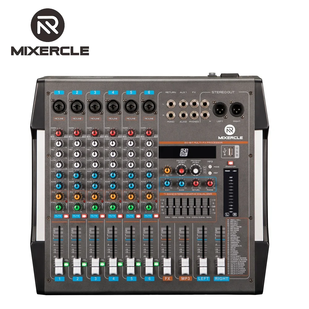 
Mixing Console Audio Bulutoth Audio Mixer DJ Audio System High Quality Professional 8 Channel 