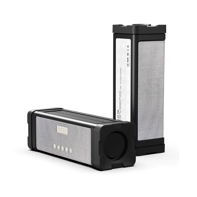 Factory directsales 20W wireless portable BT sound powered bass and waterproof speakers box with Solar charging for dj outdoor