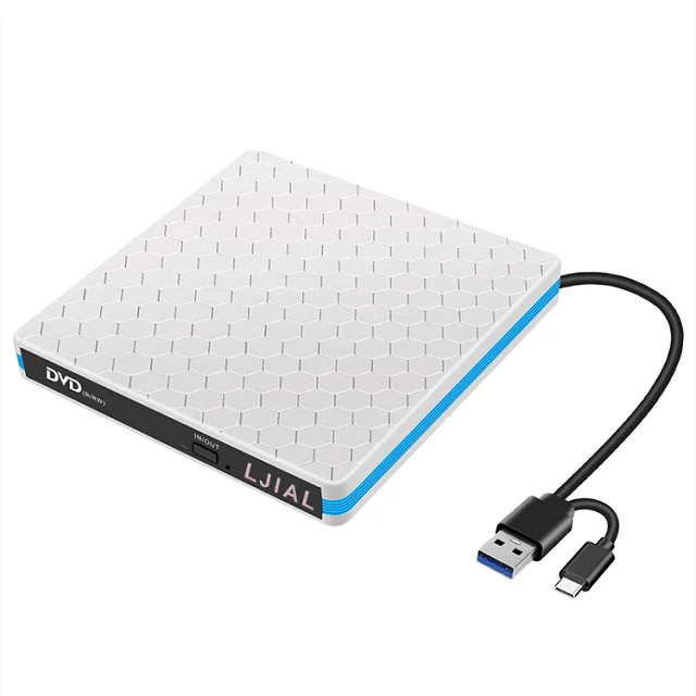 USB 3.0 Slim External DVD RW CD Writer Drive Burner Reader Player Optical Drives For Laptop PC dvd burner Type-c portatil