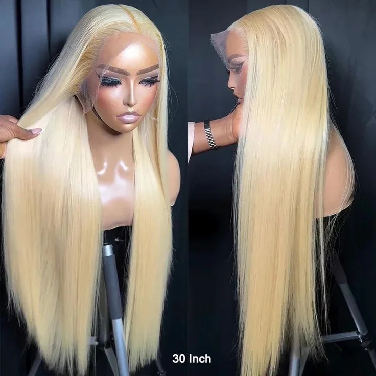 Unprocessed Brazilian Virgin Human Hair Lace Wig Vendor 1B/30 Wholesale Full Transparent HD Lace Front Closure  Body Wave Wig