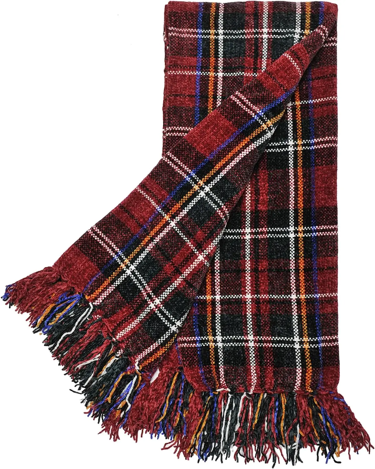 Бохо богемное мягкое уютное плед из синели афганский мексиканский одеяло с кисточками Рождественский красный диван-кровать диван кресло на открытом воздухе