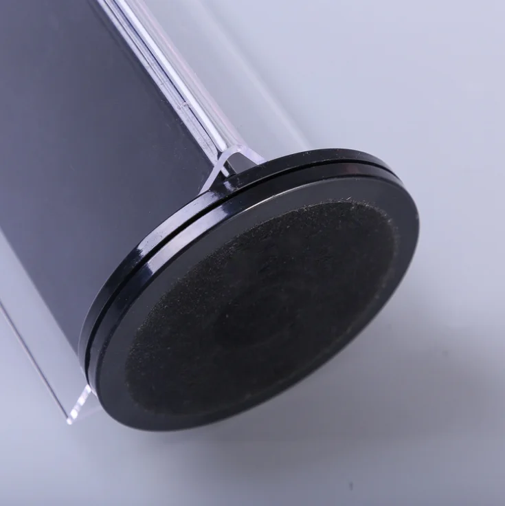 Customized 3 Sided Rotating Triangle Clear Advertising Tent Card Stand Acrylic Sign Table Menu Display Holder