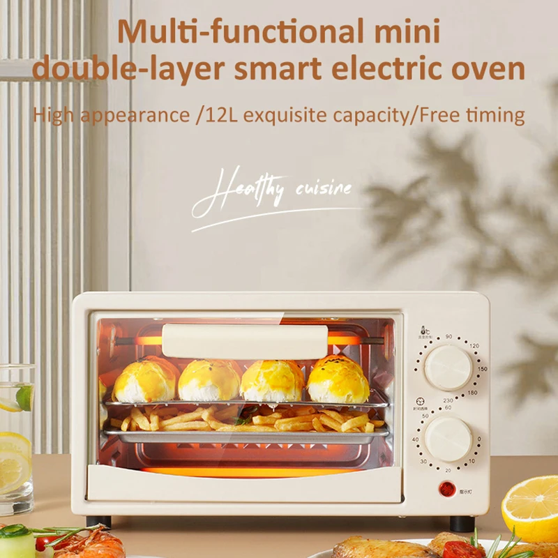 Household 12L~25L oven multifunctional small double-layer baking electric oven