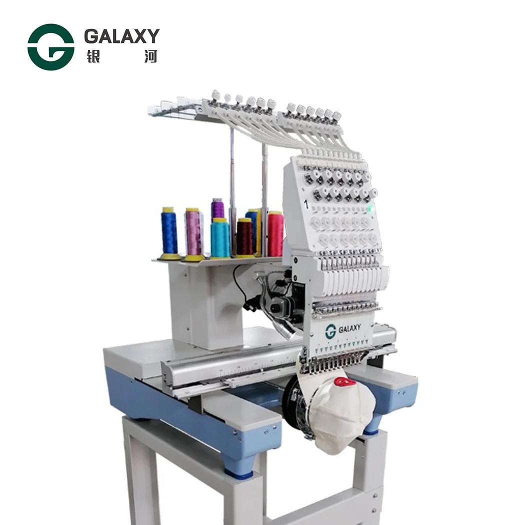 GX1201  12/15 Color Single Head Automatic Garment/t shirt/hoodies brother metal embroidery machine