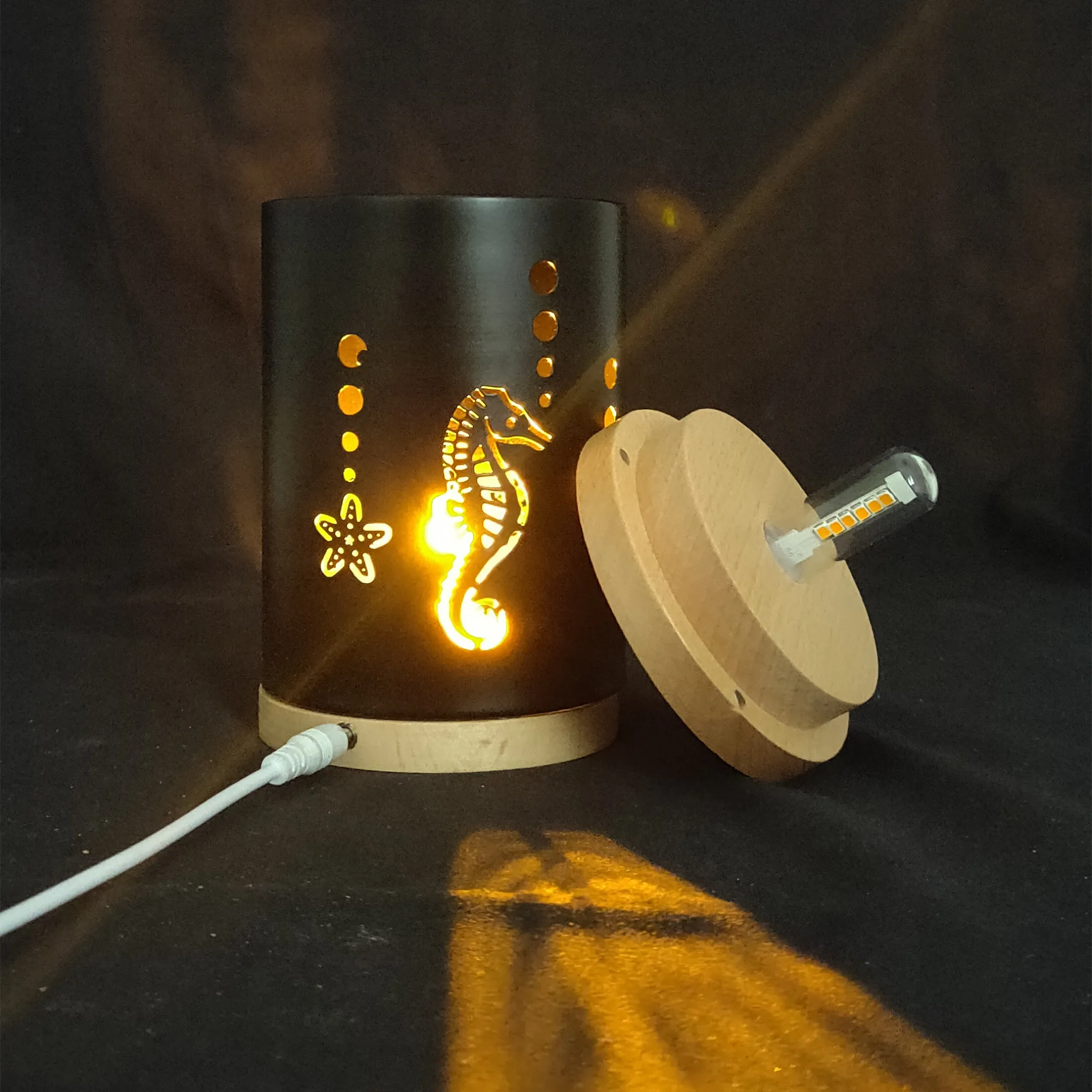 Exclusive Popular Products Salt Lamp Himalayan Rock Salt Hanging Lamp Wood Led Light Base