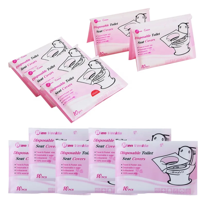 10 Pack Toilet Seat Covers Disposable Large Disposable Toilet Seat Covers