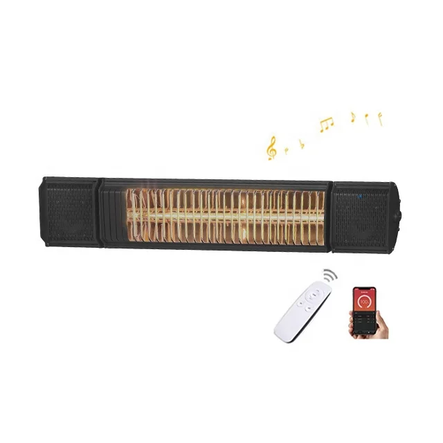LIANGDI infrared outdoor heater with BT speaker and LED atmosphere light