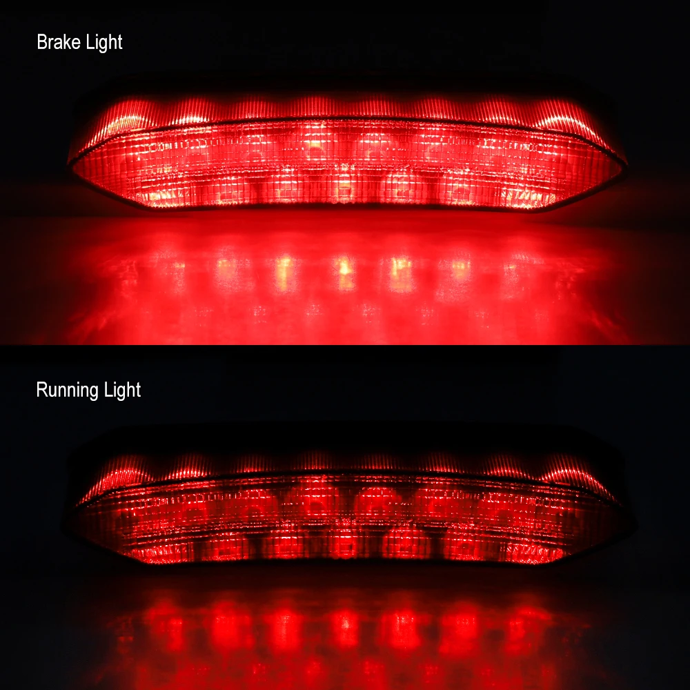 Black Led Tail Light Brake Lamps Tail Lamp  Kit for Yamaha Raptor 700R 700 R YFZ450R YFZ450X
