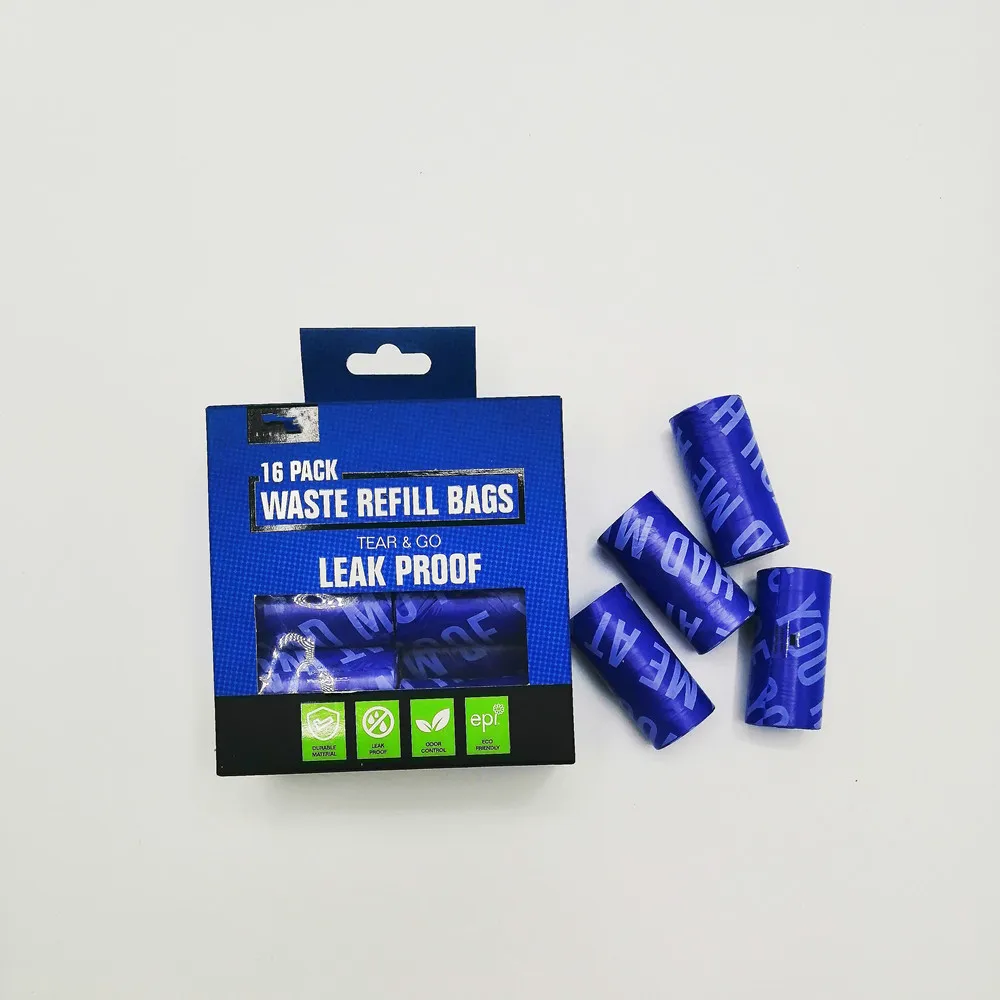 FSD OEM Custom Private Label Wholesale Plastic Thick Dog Waste Poop Bags Biodegradable For Training