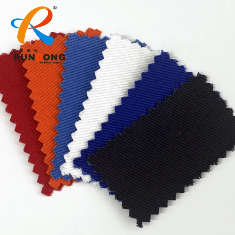 Rundong Comfortable Textiles 100%c fabric flame retardant Twill fabric for uniform