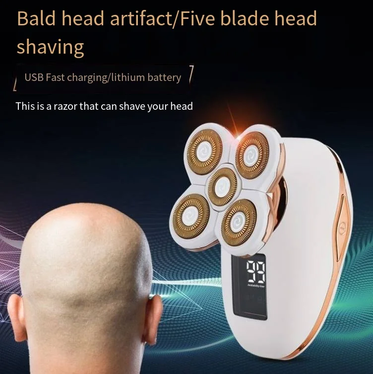 seven knife head self-service hairdresser Charging waterproof multi-functional shaving nose hair trimmer 7 in 1 Electric razor