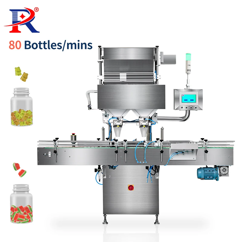 Gummy Bottle Filling Machine Candy Counter Rapid Gummy Channel Counter for Vitamins Gummy Counting Machine