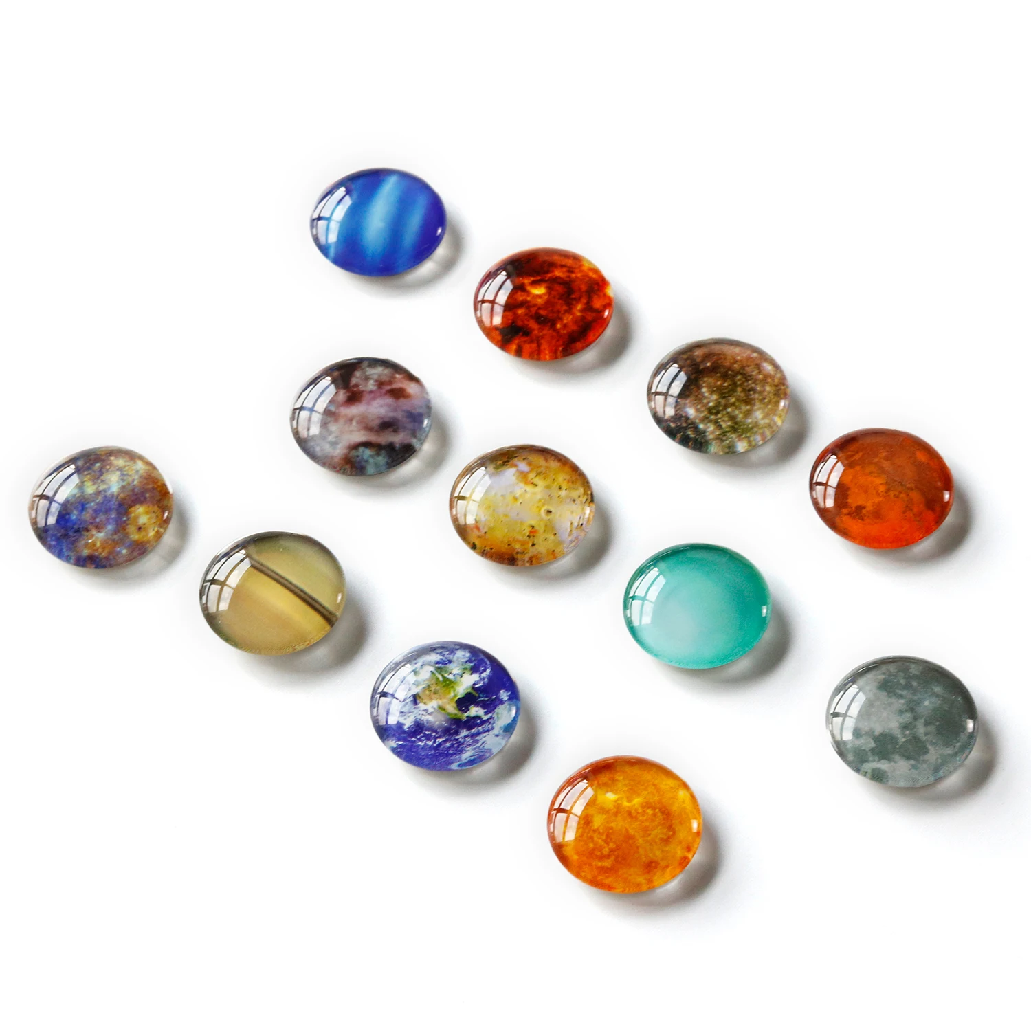 2024 Holiday Promotion Custom-Made Old Design Painting Refrigerator Magnet Glass Small Magnets For Fridge