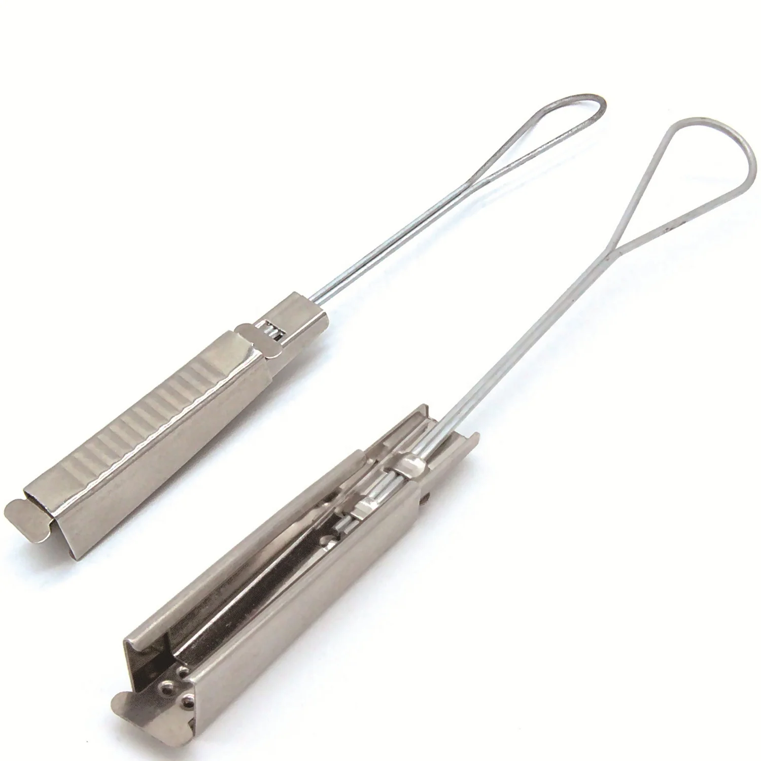 Durable AC-H-6 FTTH Stainless Steel Optical Fiber Cable Drop Wire Clamp Metric Measurement System for FTTH