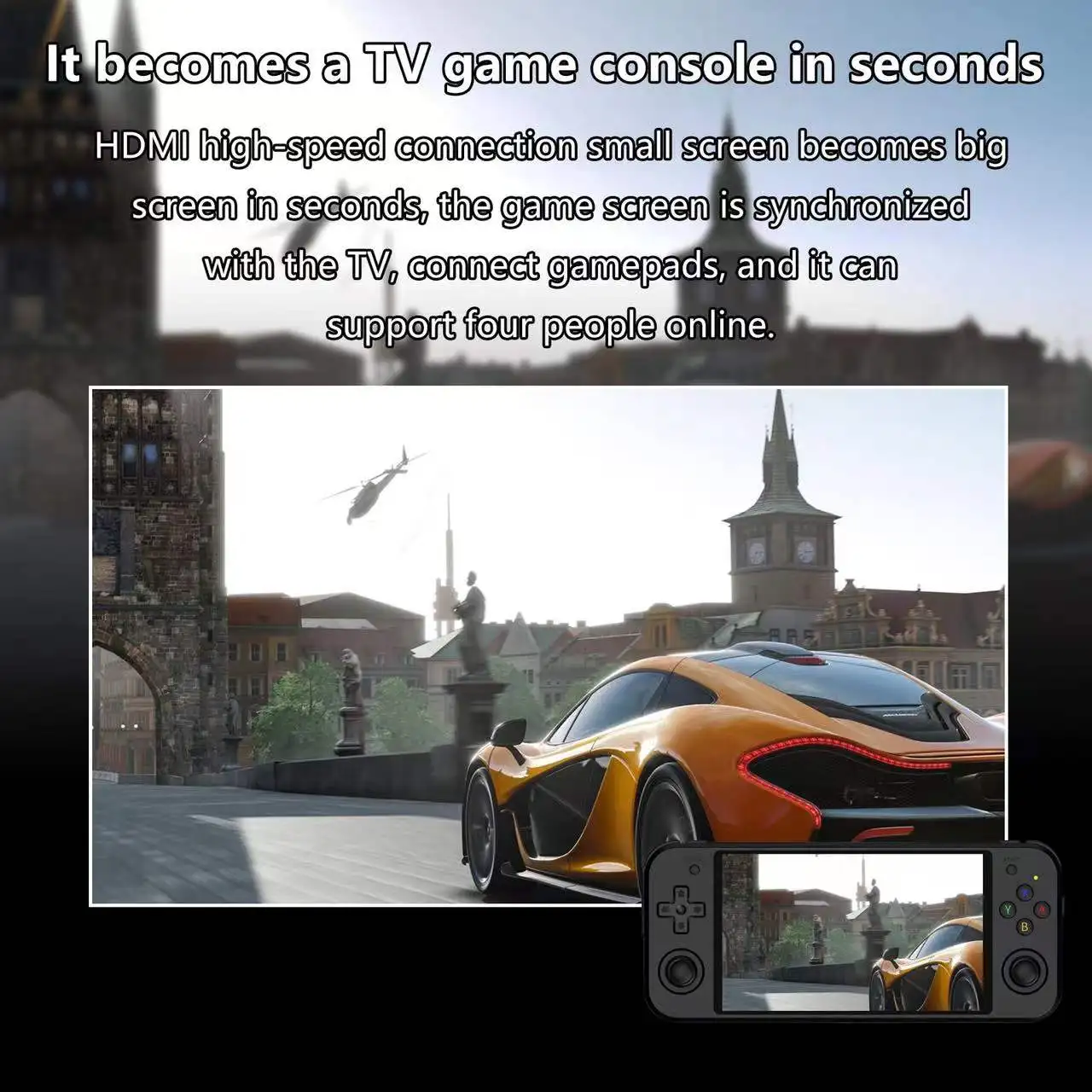 ANBERNIC Wholesale RG552 Retro Handheld Game Player RK3399 Linux Android Dual-Boot 5 in HD Touch Screen Portable Gaming Console