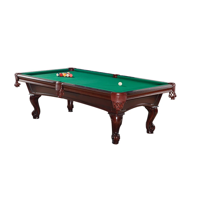 Wholesale Custom Retro Traditional Solid Wood Professional Custom Antique Carved Wood Billiards retro pool table