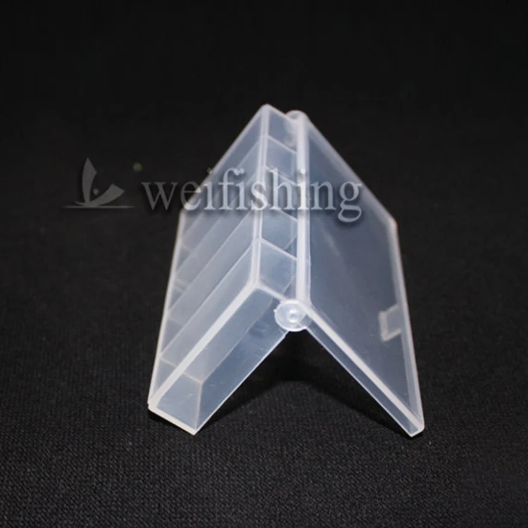 WEIHE factory direct sale transparent white plastic box fishing gear accessories tool tackle box