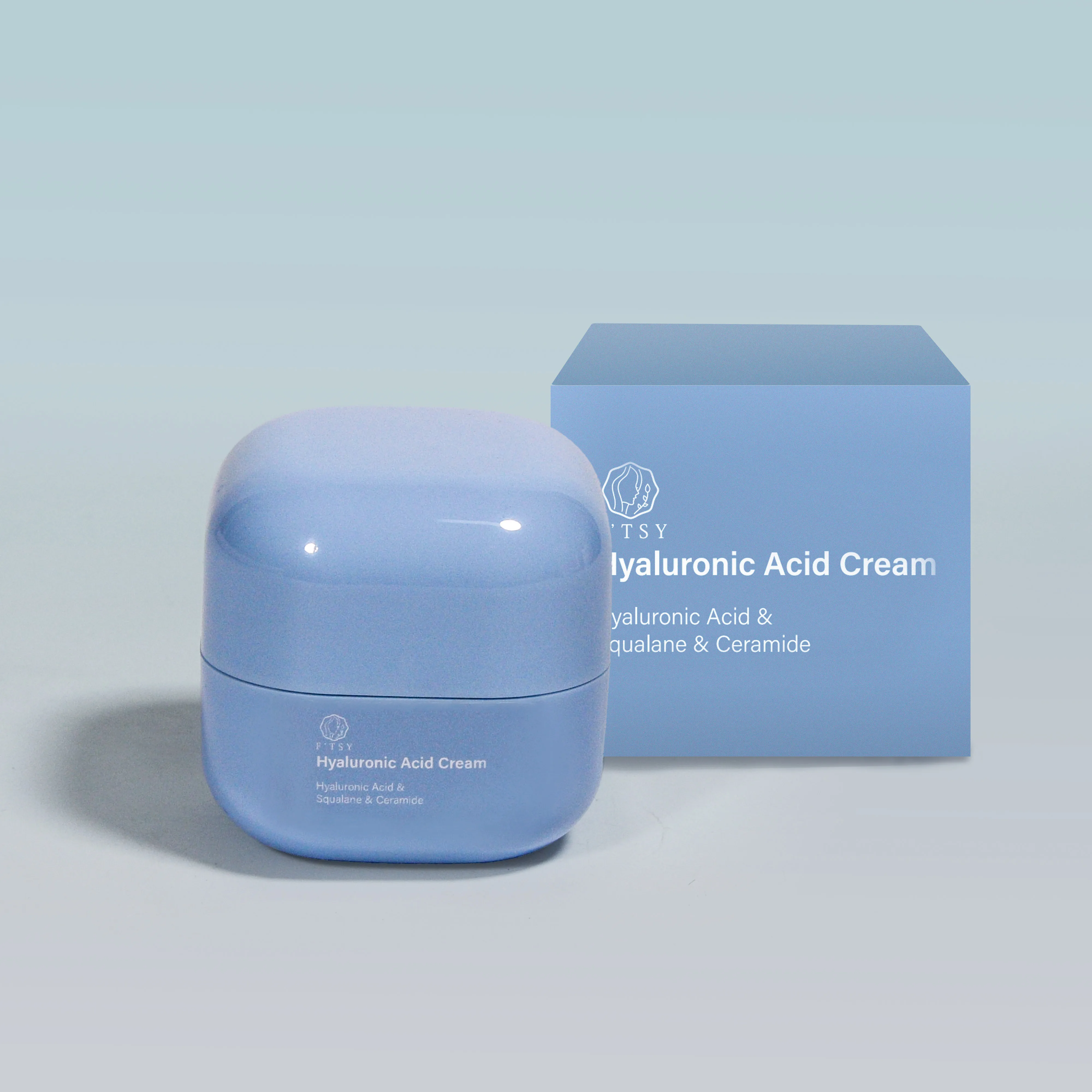 Private Label  Moisturizer Hyaluronic Acid Cream Smooth Skin Anti-Aging Day and Night Face Cream