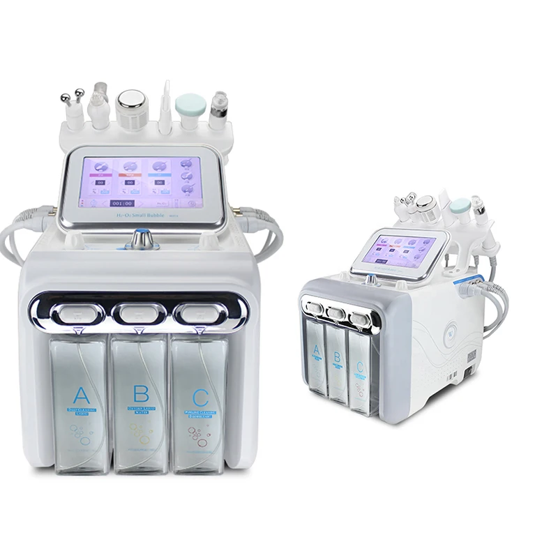 Hot Sale 6 in1portable injection drinking nano oxygene bubble water facial cleaning beauty device  small bubble oxygen water