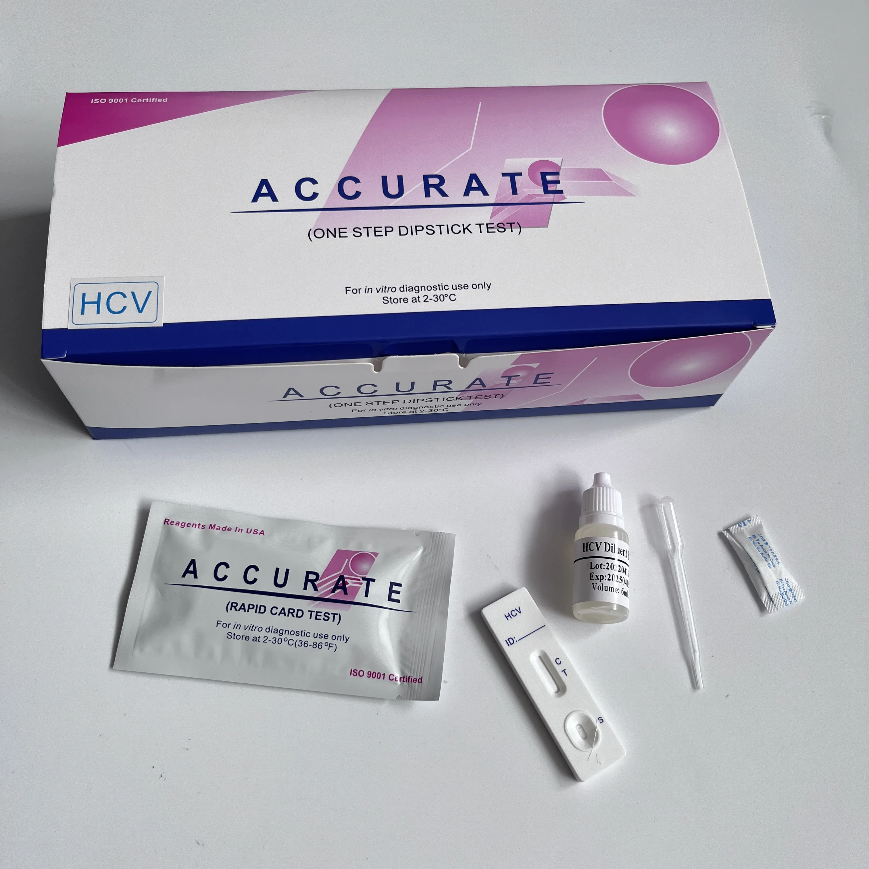 Hot selling Infectious Disease Test Kit Manufacture HIV/Malaria/Dengue/HBsAg/H.Pylori Rapid Test Kit