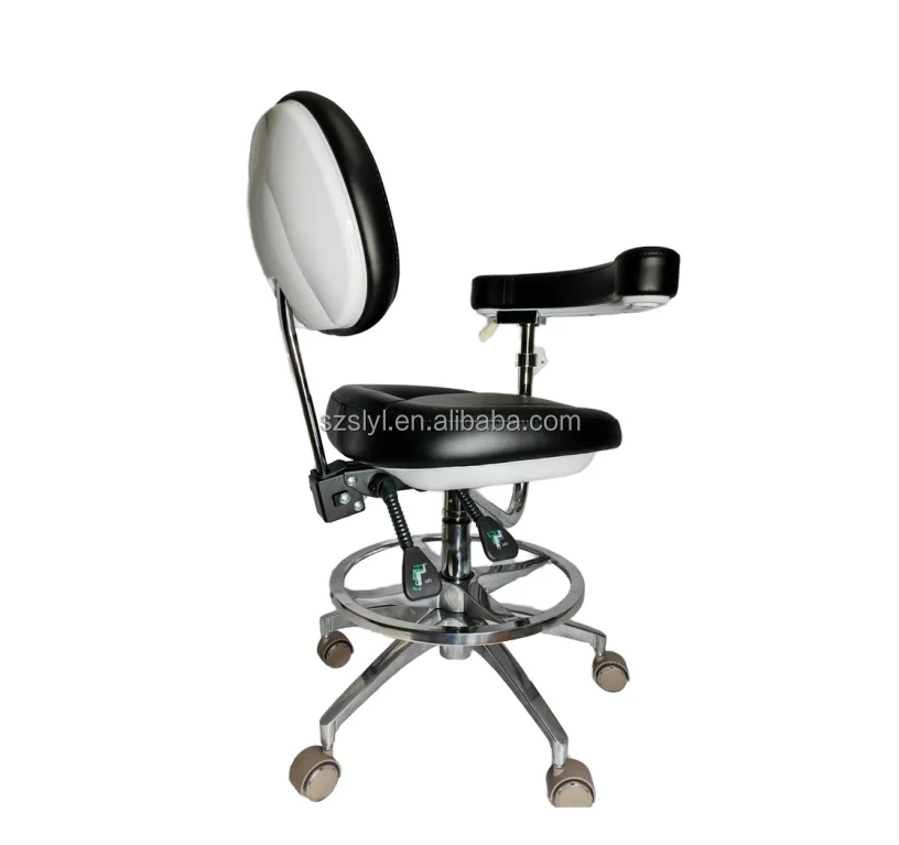 Ergonomic Dentist Chair  Dental Surgery Chair Dentist Stool Dentist Chair with Adjustable Armrest and Footrest
