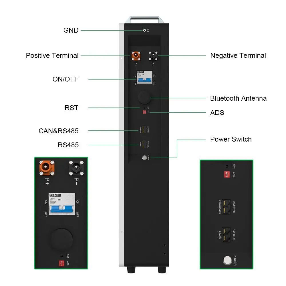 DDP 10kwh Powerwall  Solar Storage Battery 48v 100ah 200ah Lifepo4 Battery 51.2v 5kwh Lithium Ion Home Batteries
