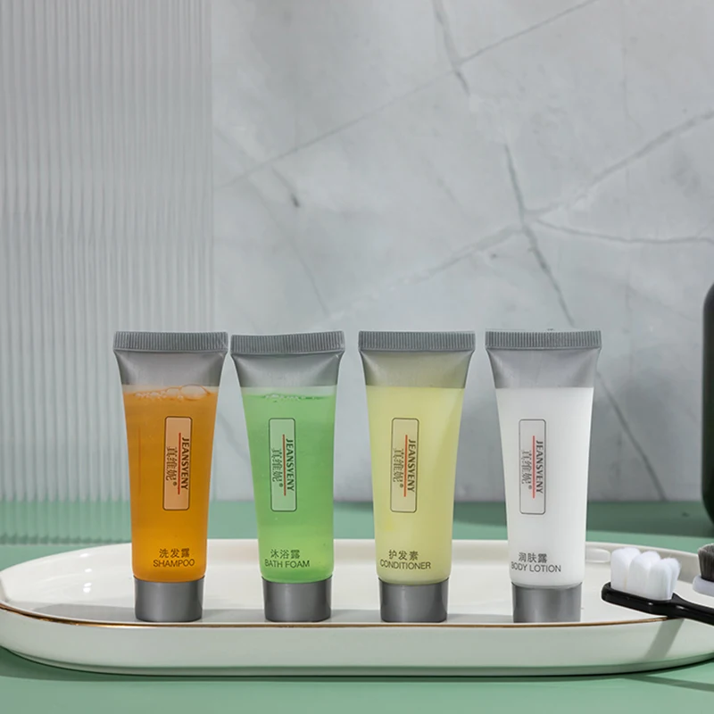 Hotel Amenity Sets Wholesale Conditioner Shampoo Packaging Tube Label Printing Environmentally Friendly OEM ODM Mini Shampoo