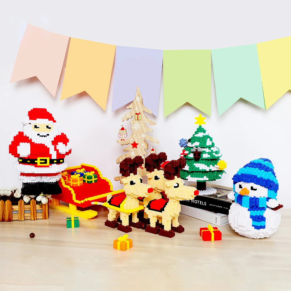 
264 PCS ABS Plastic DIY Kid Toy Diamond Block Cartoon Figure Nano Building Blocks Toys Pikachu Pokemon For Children 