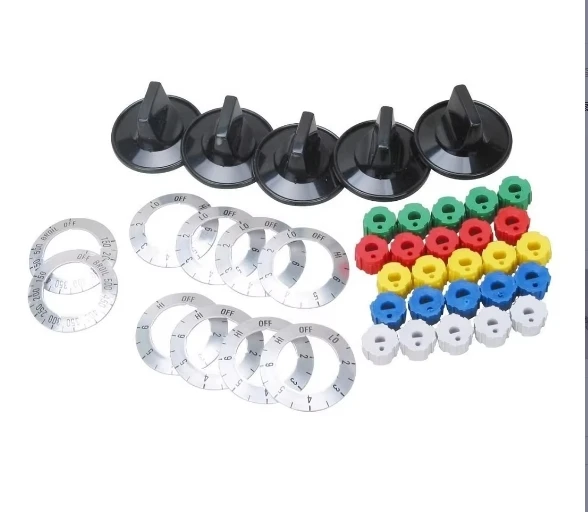 Заводская цена запасные части для газового диапазона аксессуары универсальный набор ручек электрической печи KN002