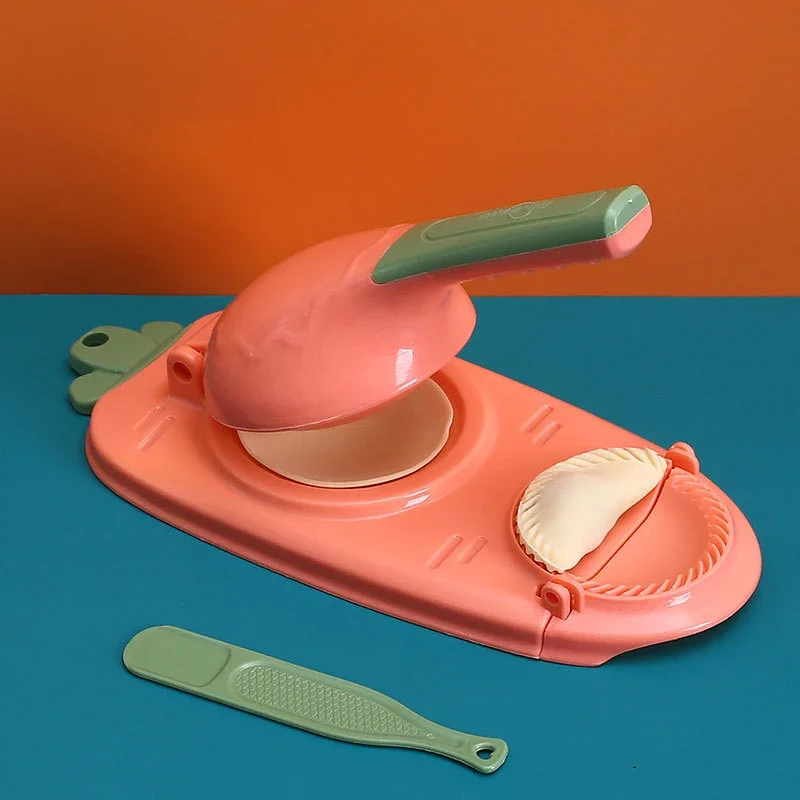 2024 Hot-selling Dumpling Maker Molds Kitchen Home 2 In 1 Dumpling Maker Carrot Shape Round Dumplings