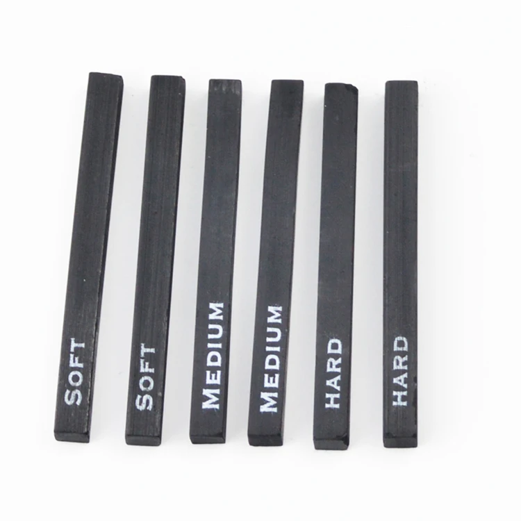 Drawing Class Essential Tools Kit 6PCS Black Wood Compressed Charcoal Pencils Sets Assorted for Sketching